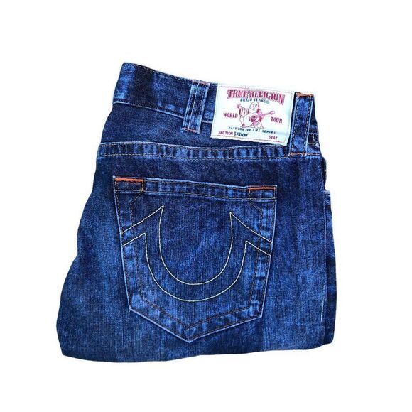 TRUE Religion Jeans Size 44 SKINNY Blue - Picture 7 of 7